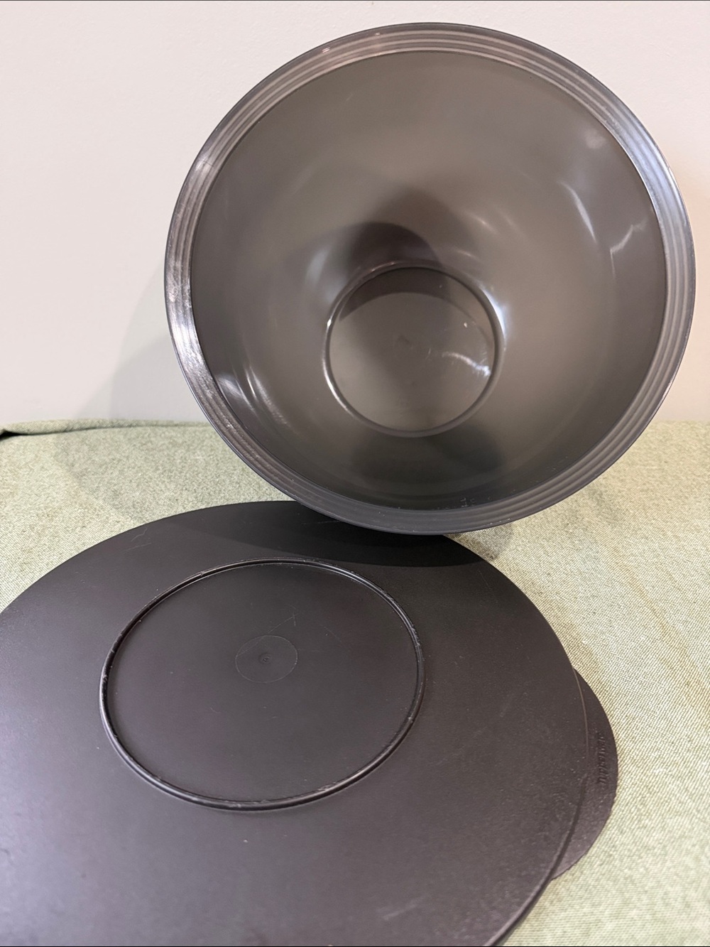 Tupperware Black Impressions Bowl w/lid